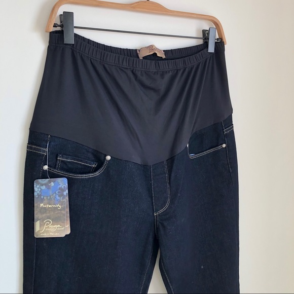 NWOT PAIGE Blue Heights Maternity Jeans 30 - Picture 6 of 13